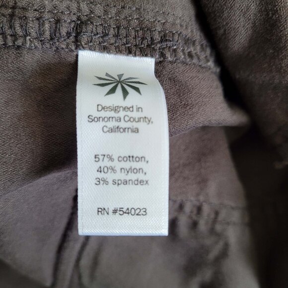 Athleta Pants Womens 12 Brown Cargo Zip Pocket Stretch Utility Casual Outdoor - Picture 8 of 13